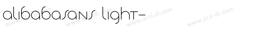 alibabasans light字体转换